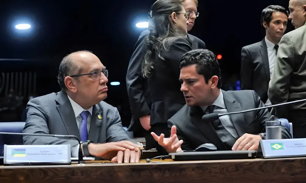 Em sessão, Gilmar Mendes debocha de Sergio Moro: “talvez não soubesse se tigela era com G ou J”