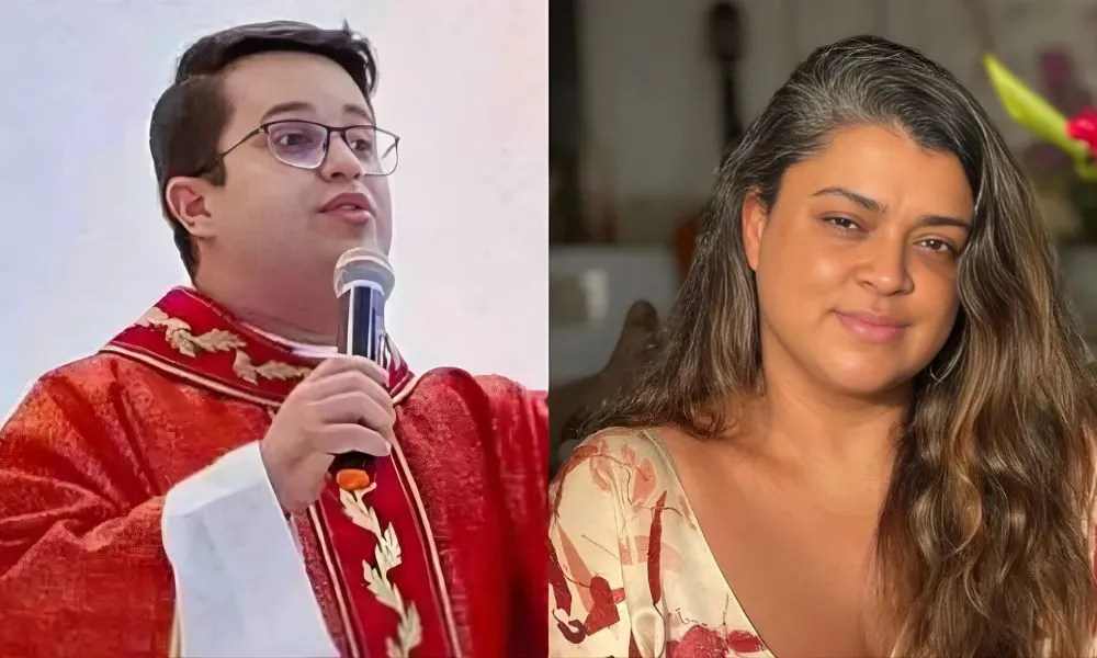 Preta Gil e Padre Danilo César - Reprodução: CNN