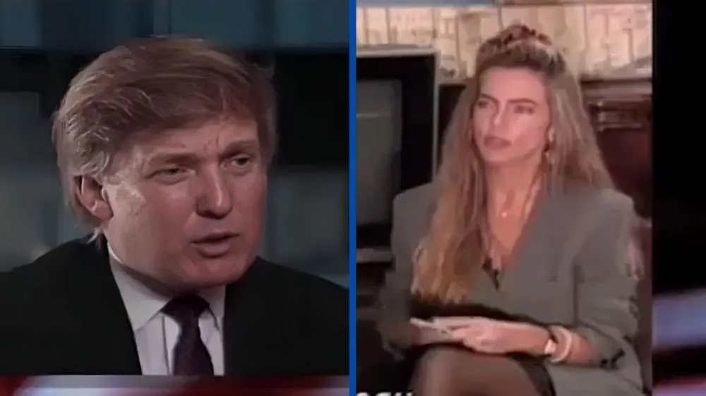 Entrevista polêmica de Trump com Bruna Lombardi nos anos 90 viraliza: “Sou vingativo”