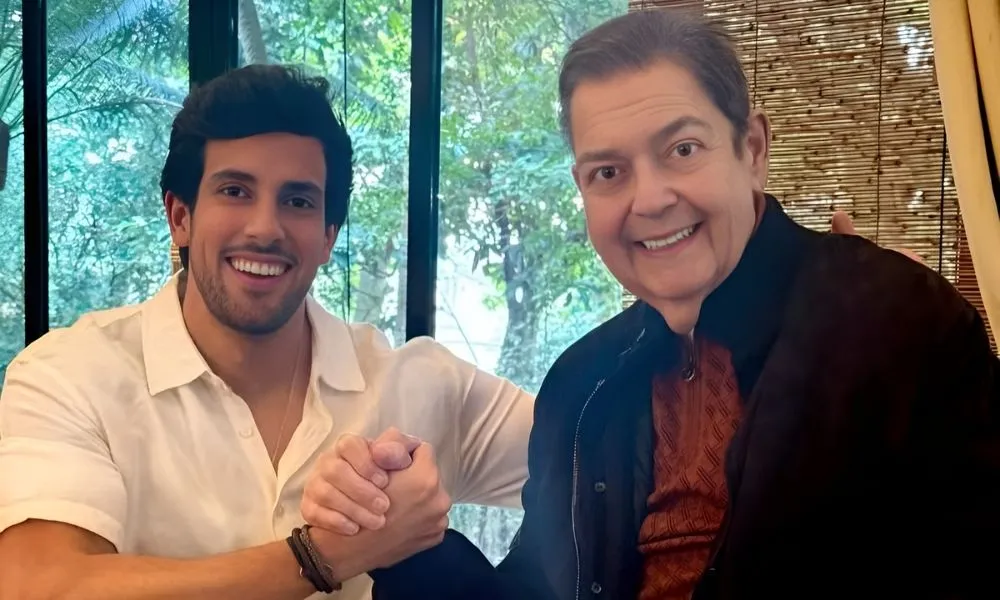 Faustão aparece em raro registro e recebe homenagem do genro: “Cara fantástico”