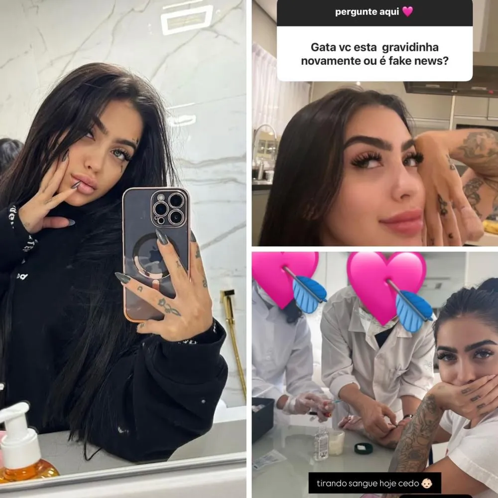 MC Mirella posta foto fazendo exame de sangue e abre margem para suspeitas de segunda gravidez