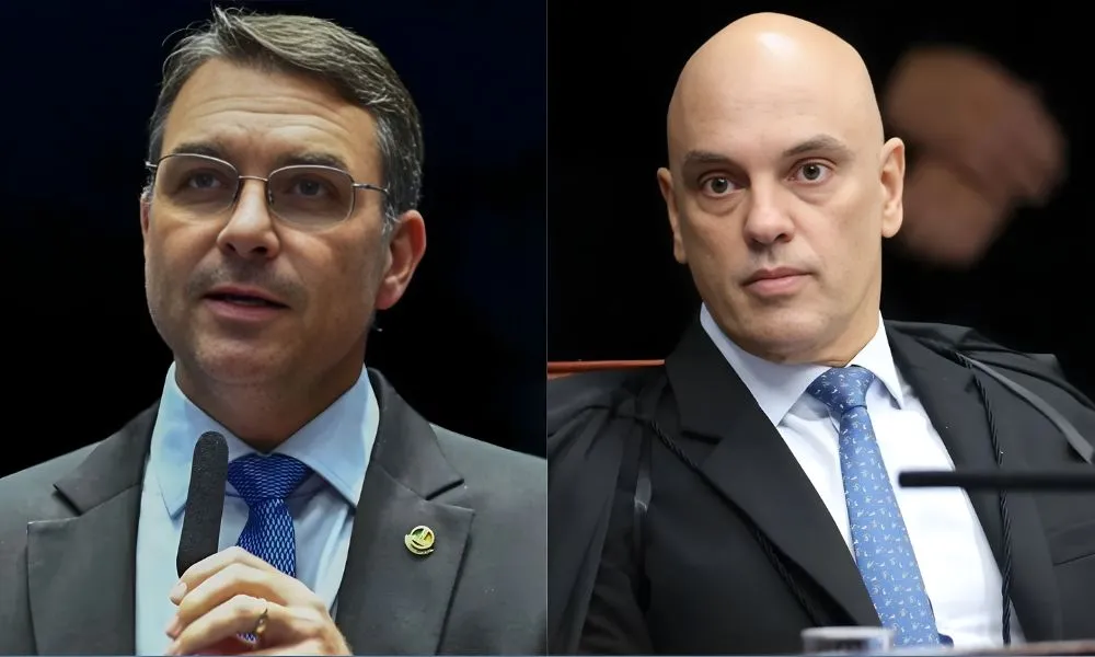 Flávio Bolsonaro reforça pedido de domiciliar em reunião com Moraes