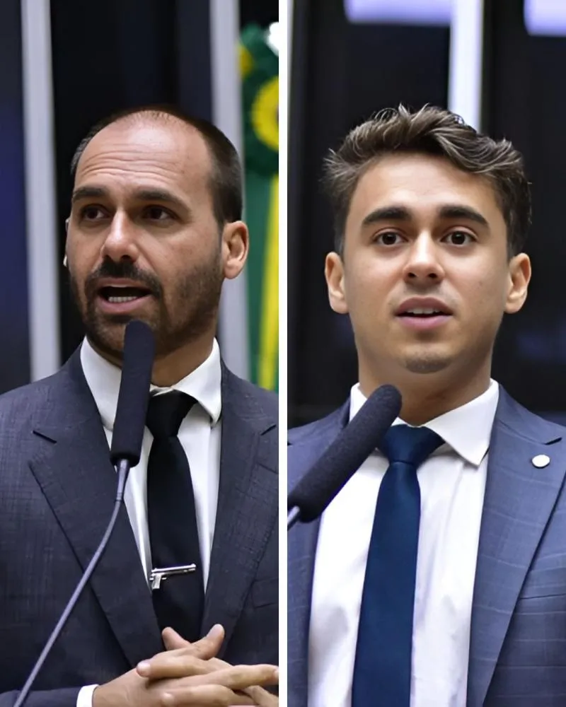 Eduardo Bolsonaro perde a paciência com Nikolas: “Desrespeito sem limites”
