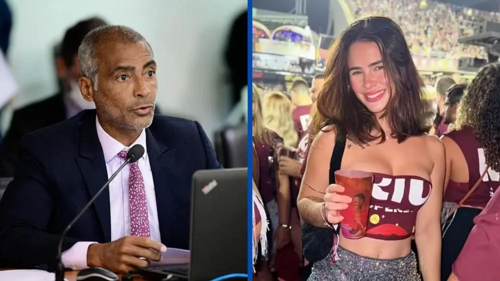 Romance entre Romário e estudante de 25 anos teria chegado ao fim com troca de unfollows