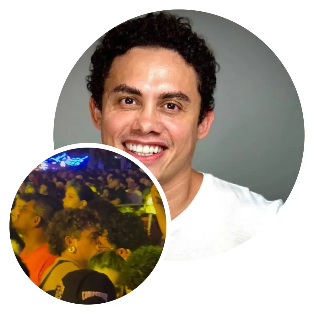 Famoso ator da Globo é clicado aos beijos com outro homem