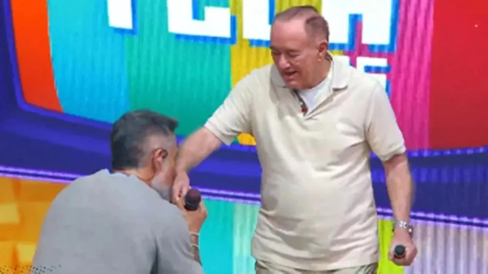 Marcos Mion reage após ter comportamento criticado em homenagem a Renato Aragão na TV / reprodução TV Globo