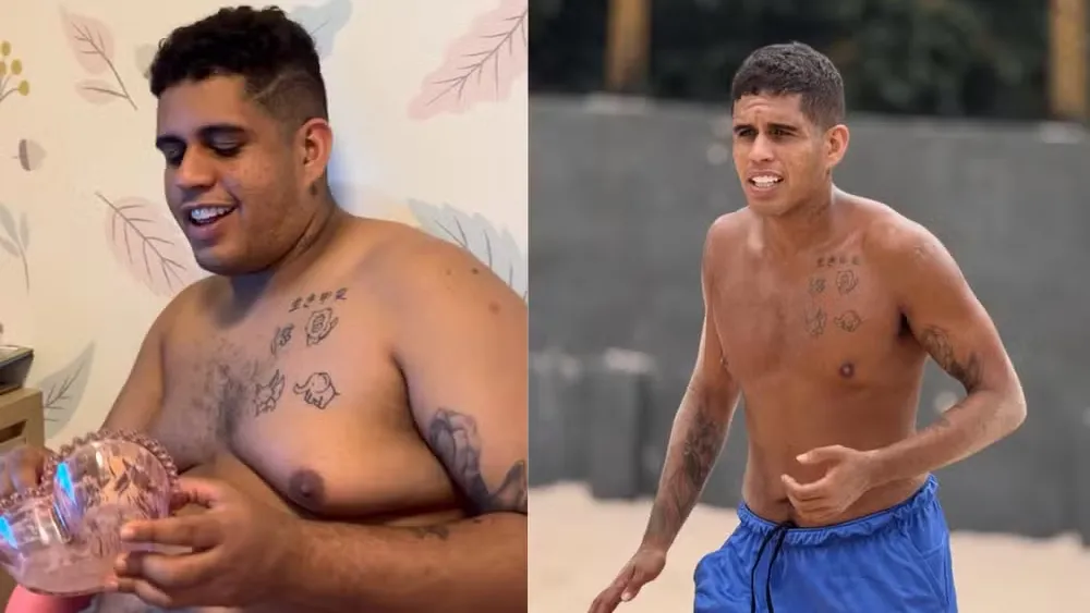Filho de Rodriguinho, Gaab perde 20 kg e rebate ao ser chamado de “cara de sofrido” na web: “Vocês viajam”