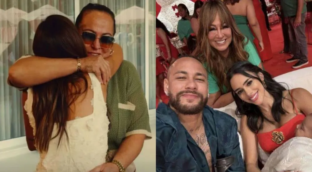 Fim da crise? Reaproximação da mãe de Neymar com Bruna Biancardi após ataques marca festa da influencer