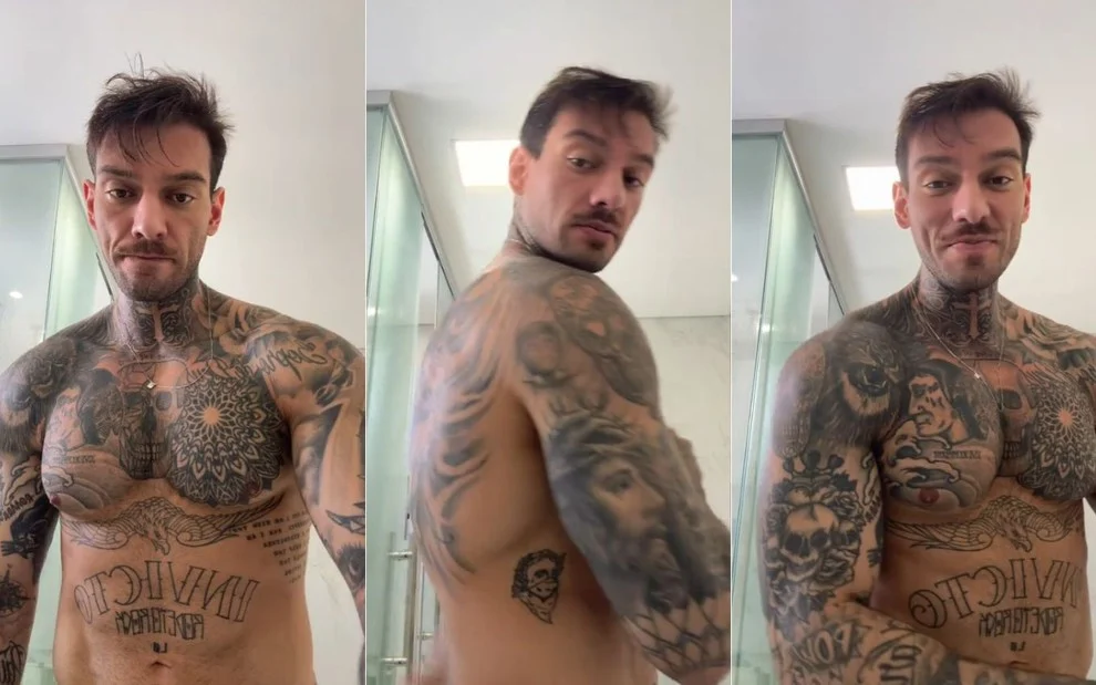 Lucas Lucco mostra demais e agita web