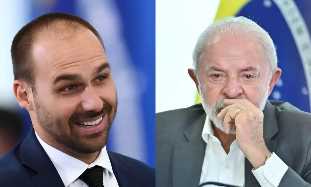 Eduardo Bolsonaro debocha de Lula sobre reunião com Trump: “Malandro que é”