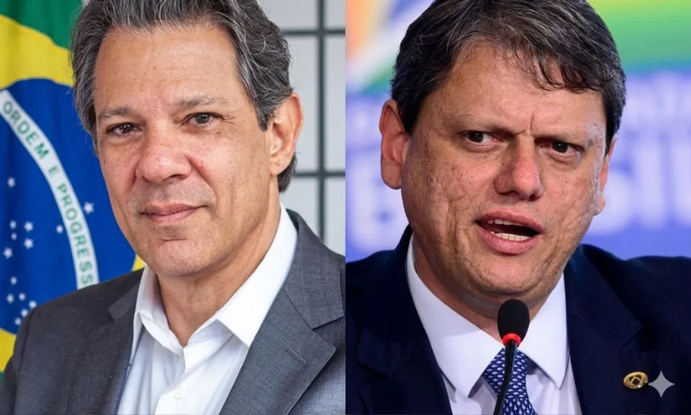 Tarcísio detona Haddad após críticas à política fiscal de SP: “É muito cara de pau”