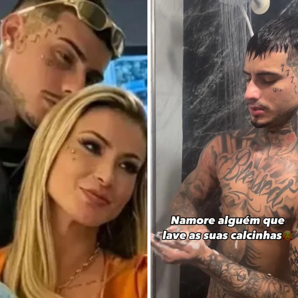 Andressa Urach põe namorado para lavar suas calcinhas e debocha em aúdio: “Maior otário”