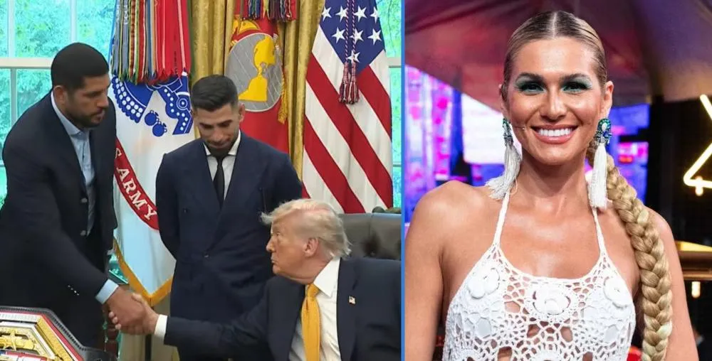Donald Trump surpreende e exalta namorado de Lívia Andrade em visita do lutador à Casa Branca: “Uma mão poderosa”