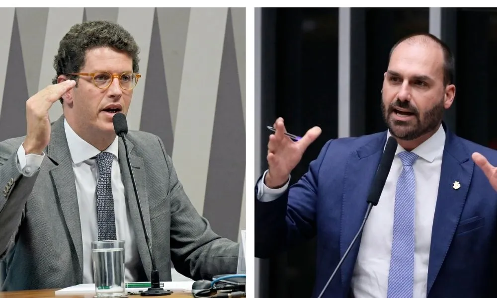 Ricardo Salles 'bate-boca' com Eduardo Bolsonaro após debate de estratégias para eleições em SP