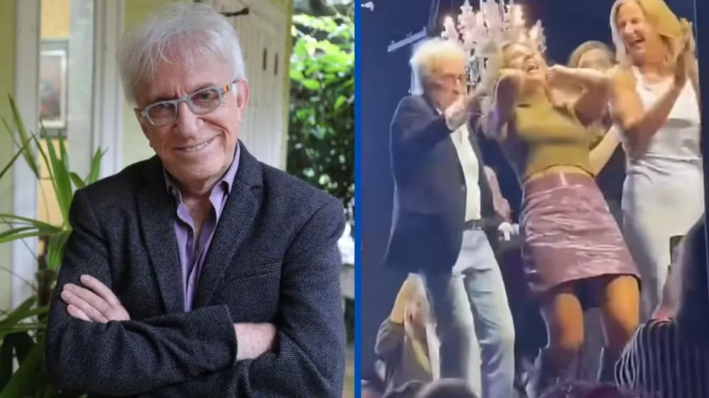 Com 'puxão de cabelo', Moacyr Franco protagoniza momento polêmico em evento