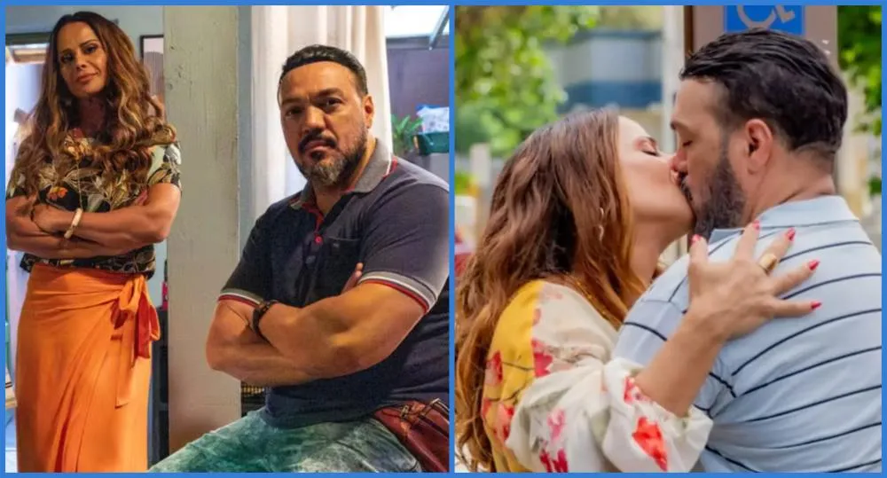 Viviane Araujo fica incomodada e pede que Belo retire cenas românticas dos dois em shows: “Não tem nada a ver”