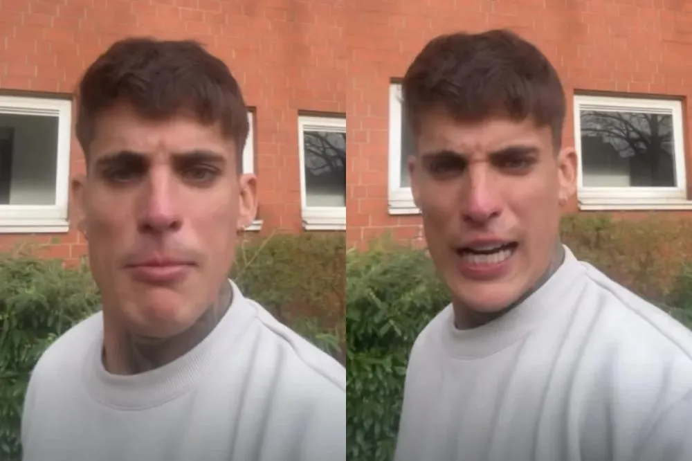 Ex-padrasto de Neymar, Tiago Ramos briga com namorada em live após ver mensagens de outro homem no celular