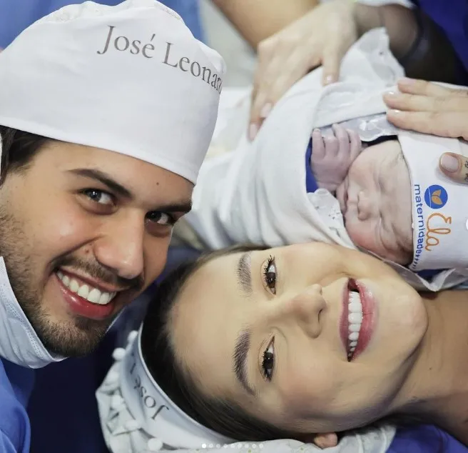 Nasce José Leonardo, o terceiro filho de Virginia Fonseca e Zé Felipe