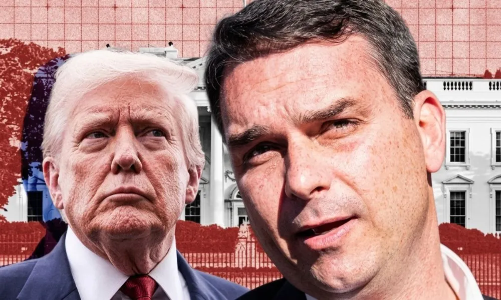 Donald Trump convida Flávio Bolsonaro para visitá-lo na Casa Branca; entenda