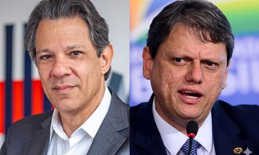 Tarcísio 'parabeniza' Haddad como o “melhor ministro da fazenda da história do Paraguai”