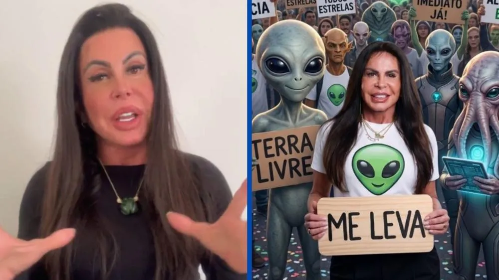 Gretchen relata experiência extraterrestre ainda na barriga da mãe: “ Se sou ET ou não, eu não sei”