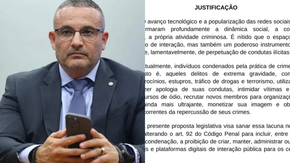 Sem lives e sem dinheiro: Projeto de lei de deputado Palumbo barra perfis e monetização de criminosos na internet