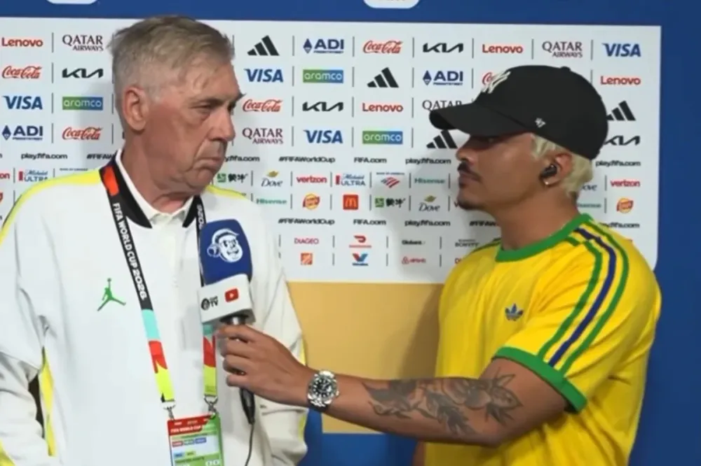 Ex de Luísa Sonza 'trava' Ancelotti com pergunta sobre Endrick
