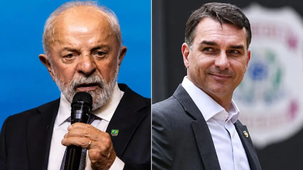 Flávio Bolsonaro acusa Lula de ser presidente “modo avião” ao defender Neymar