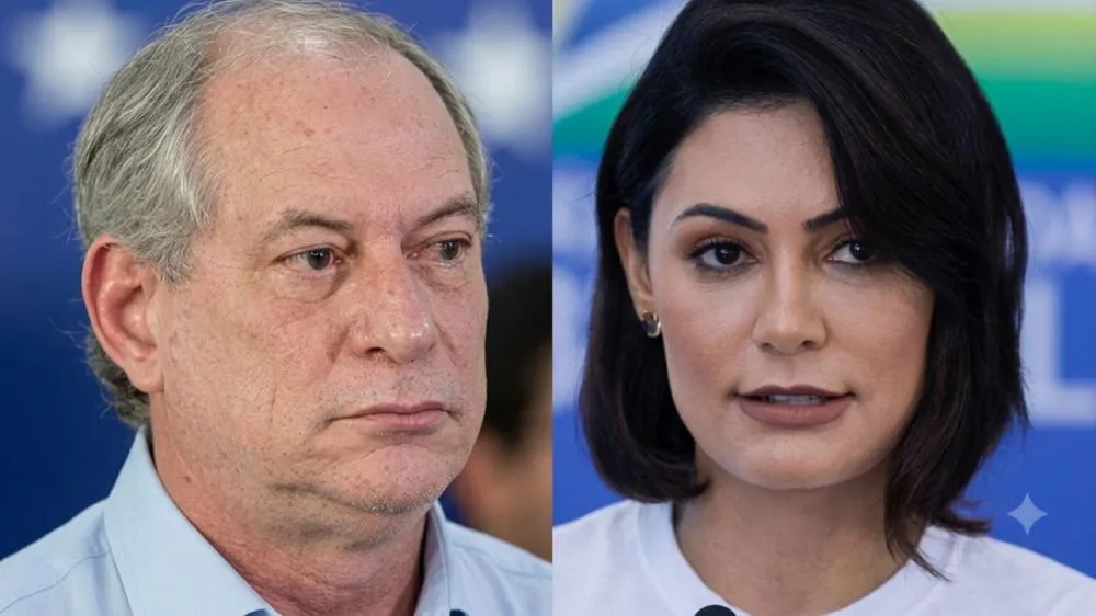 Michelle reage após Ciro Gomes declarar que Bolsonaro e Lula são iguais