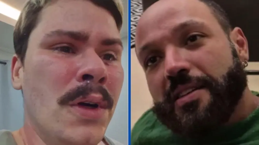 Ator denuncia companheiro por cárcere e tentativa de homicídio durante surto: “Espalhou facas pela casa”