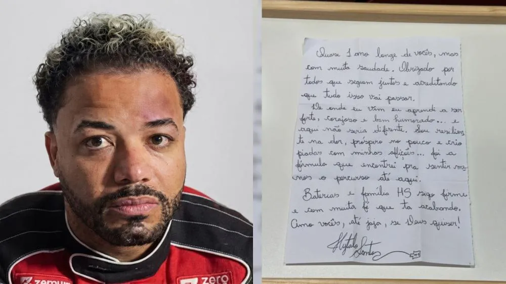 Preso, Hytalo Santos desabafa em carta escrita na cadeia: “Aprendi a ser forte e corajoso”