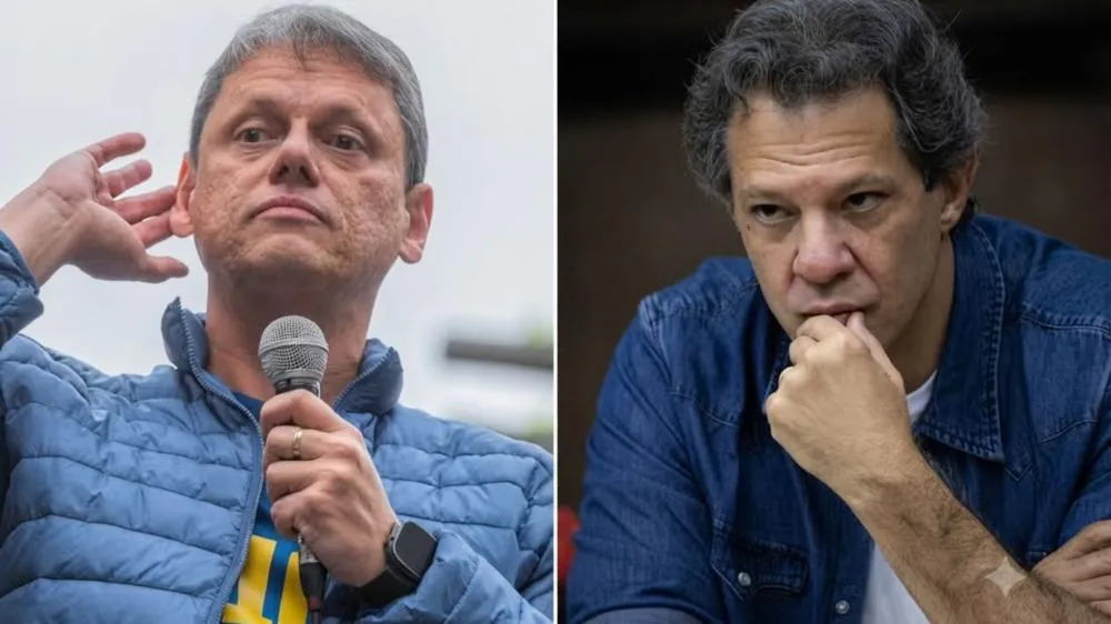 Tarcísio lidera disputa no 1º turno com folga contra Haddad; segundo pesquisa