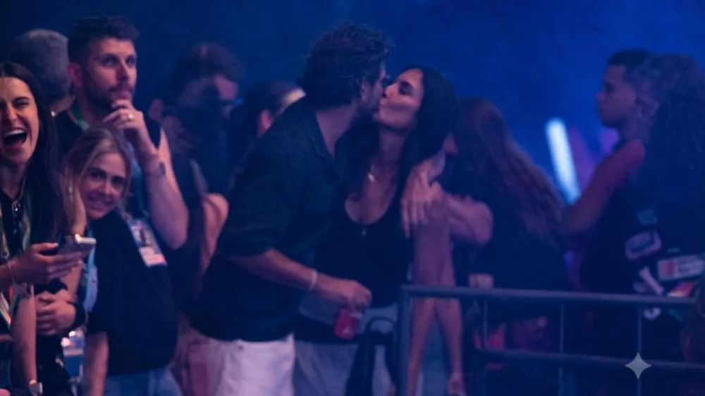 Flagrada! Ivete Sangalo troca amassos com empresário durante show de Belo em SP