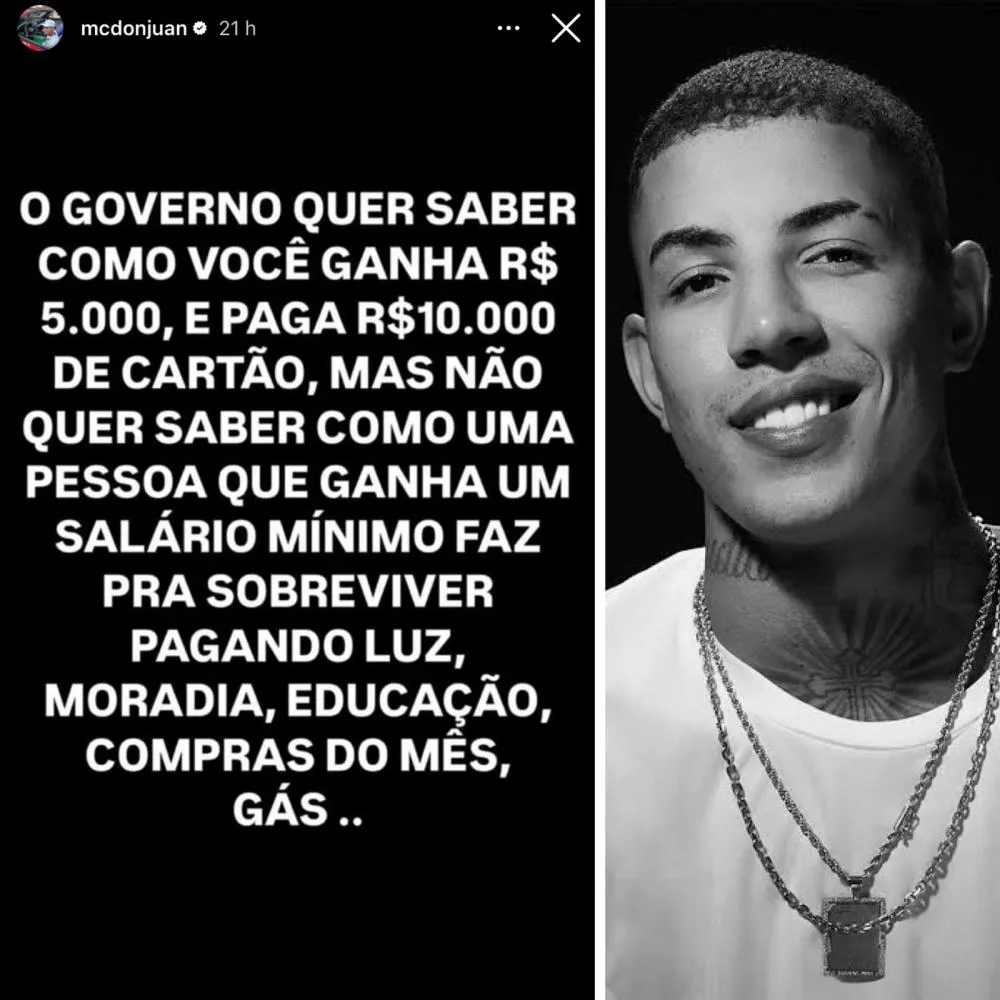 MC Don Juan detona governo Lula após rumores de taxação do Pix 