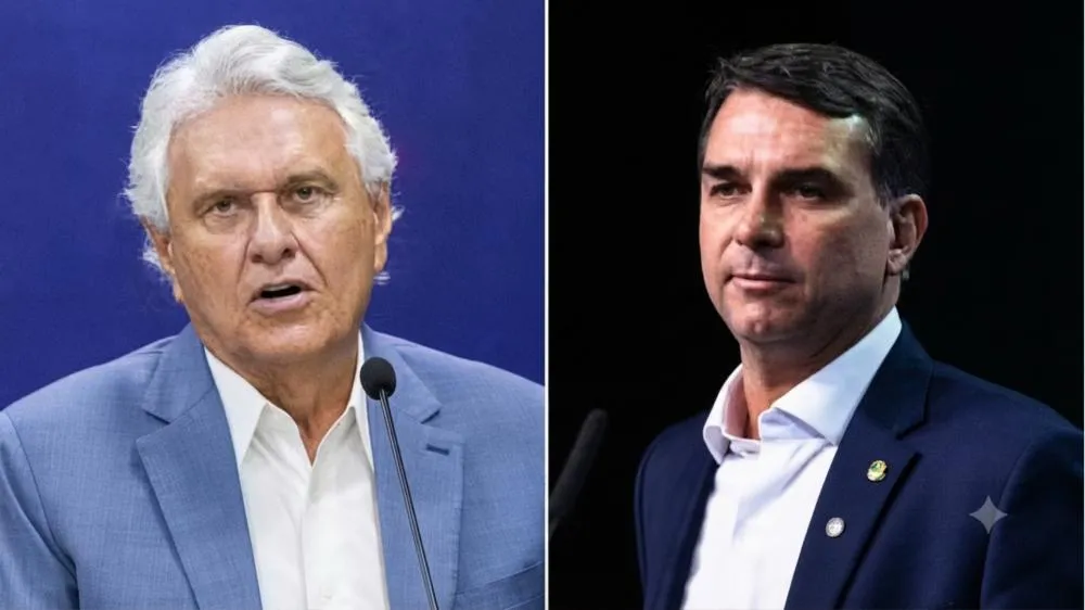 Ronaldo Caiado se refere à Flávio e diz que “não dá para trazer uma carta do pai a cada crise”