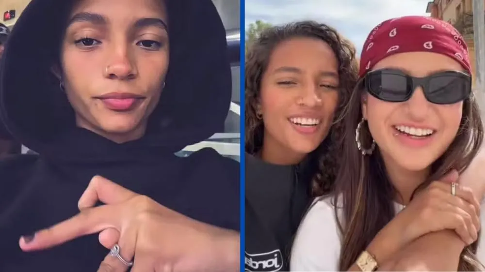 Rayssa Leal exibe anel após assumir namoro com influenciadora Duda Wilken