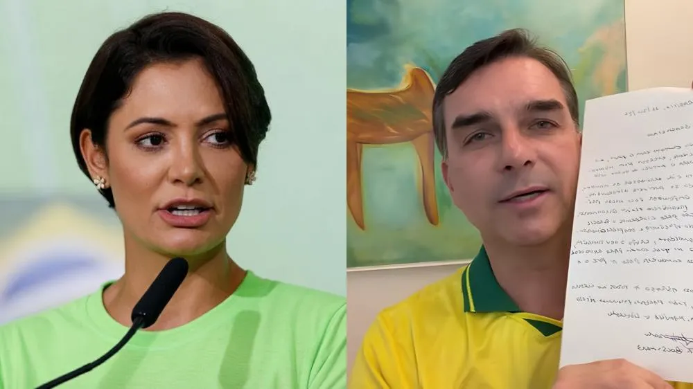 Aliados de Michelle citam que Flávio sabia dos riscos de ler carta do pai em live
