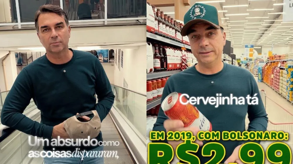 Flávio compara preços atuais com o período da gestão Bolsonaro: “O poder de compra do brasileiro acabou”