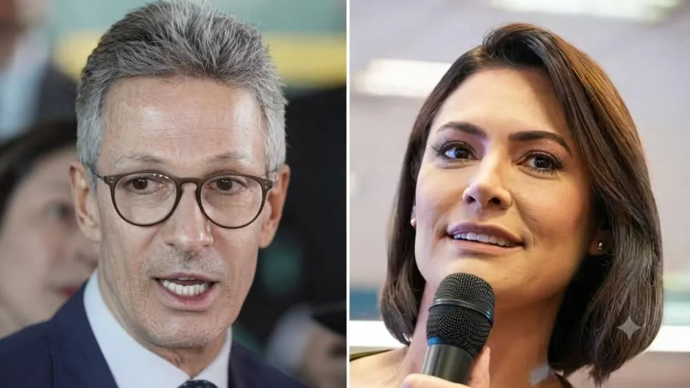 Zema nega ter convidado Michelle Bolsonaro para ser sua vice de chapa