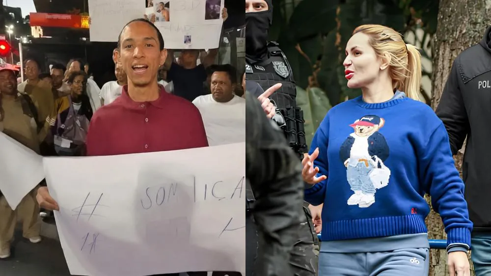 Fã de Deolane Bezerra nega ter recebido dinheiro para participar de manifestação