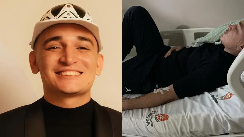 João Gomes é hospitalizado e esposa desabafa: “Está mal demais”
