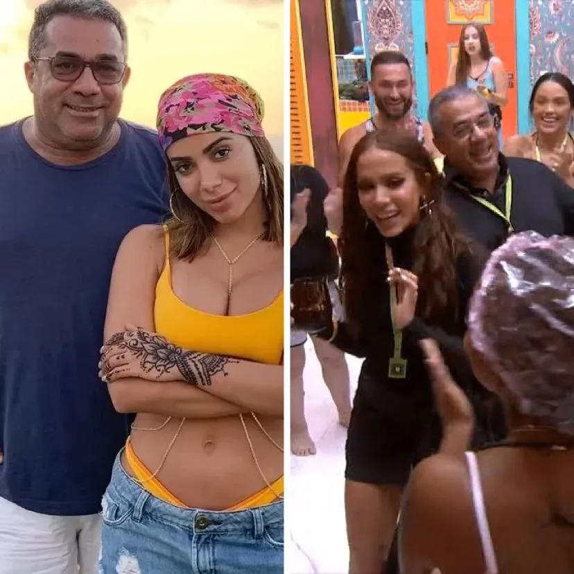 Após visitar o confinamento do BBB, pai de Anitta realmente acreditou que seria um participante fixo
