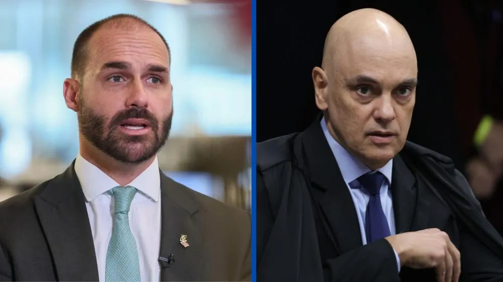 Eduardo dispara contra Moraes após busca e apreensão contra fonte de jornalista: “Tiranete de beira de estrada”