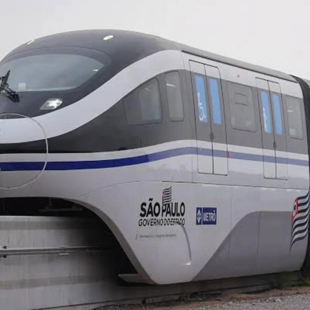 Metrô que fará integração com o aeroporto de Congonhas faz sua primeira viagem teste
