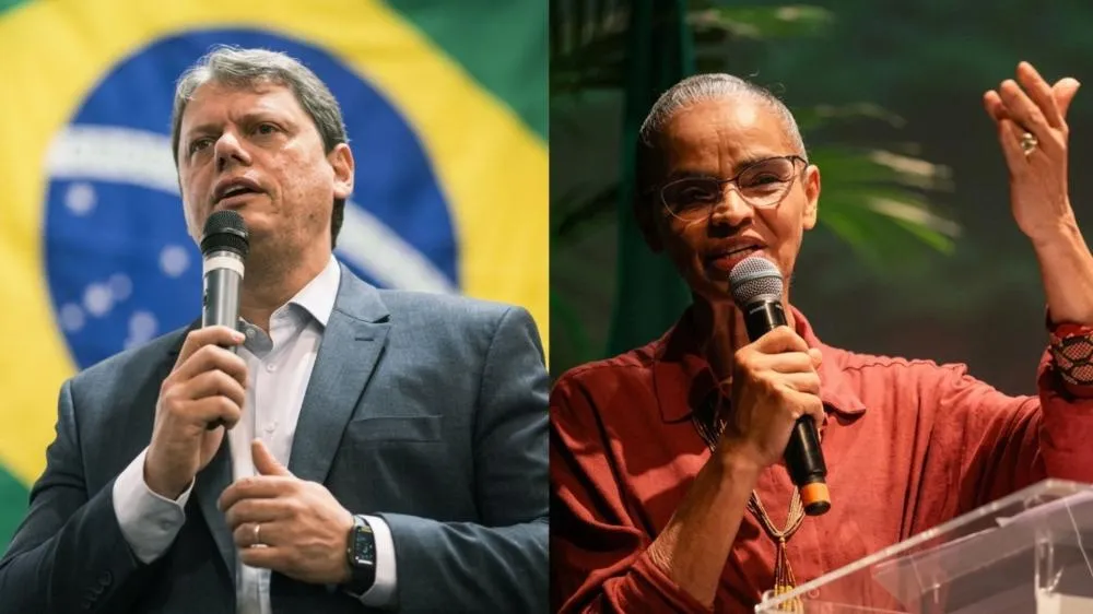 Tarcísio manifesta solidariedade à Marina Silva após ataque em SP