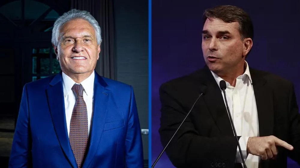 Caiado ironiza Flávio sobre polêmica envolvendo filme de Jair Bolsonaro: “Alguém acredita?”