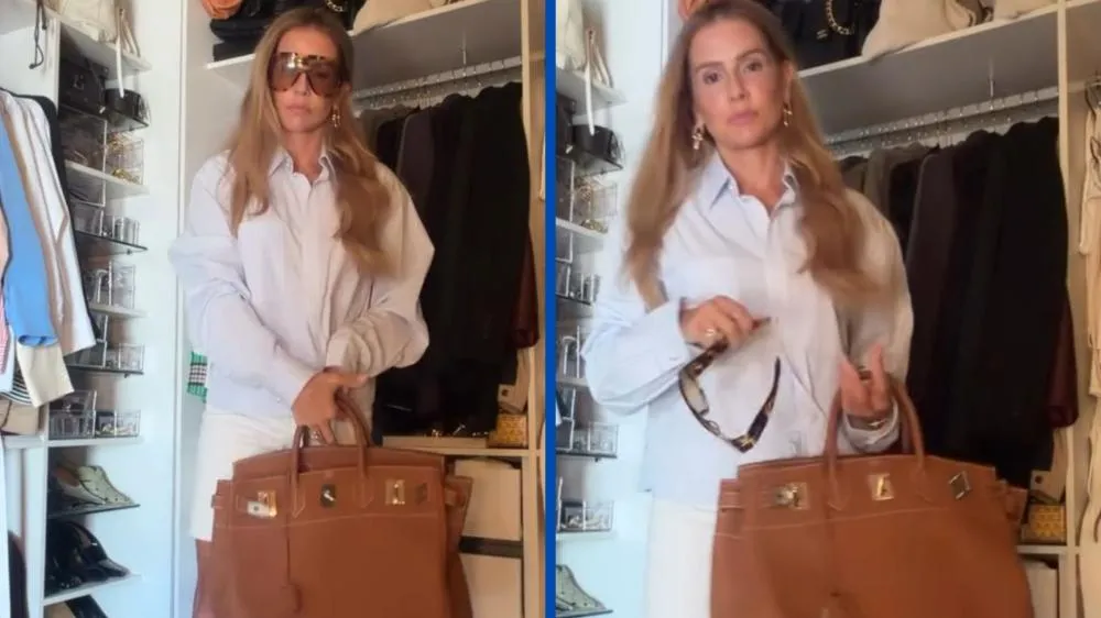 Deborah Secco chama atenção ao surgir com bolsa de luxo avaliada em quase R$ 200 mil