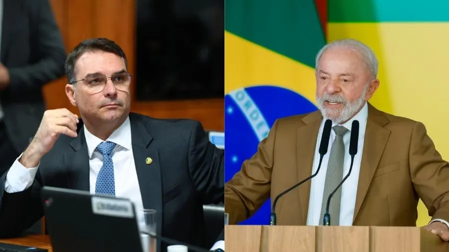 Flávio Bolsonaro leva Lula à Justiça por entrevista gravada no Palácio da Alvorada