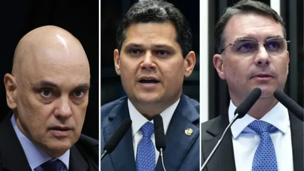 Alcolumbre defende Moraes e dispara contra Flávio: “Todo mundo esqueceu os 131 milhões”