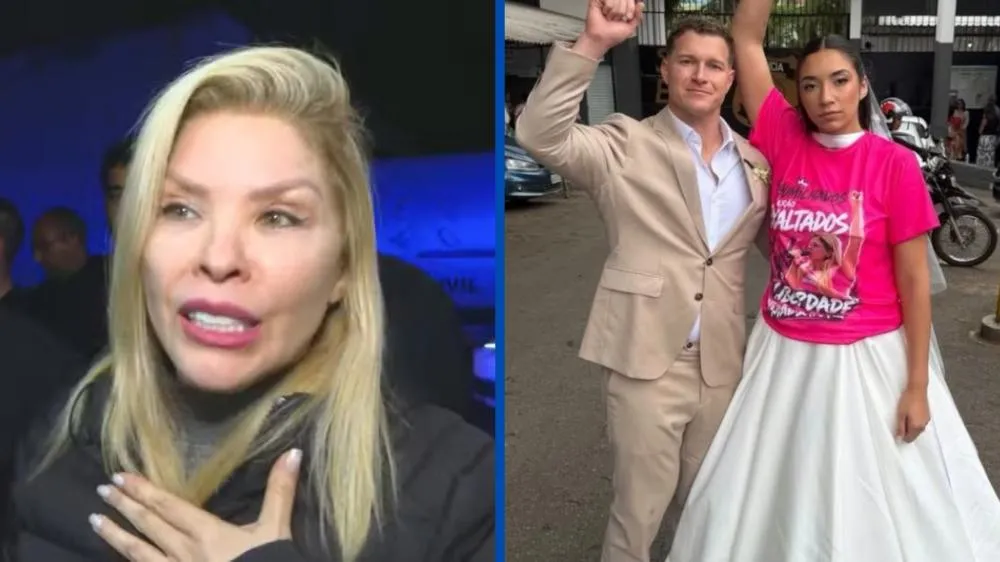 Filha de Verônica Costa se casa sem a mãe e vai a presídio fazer apelo: “Liberdade”